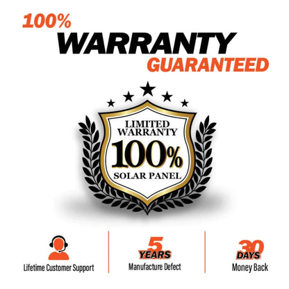 Rich Solar MEGA 100 Watt Monocrystalline Solar Panel Warranty