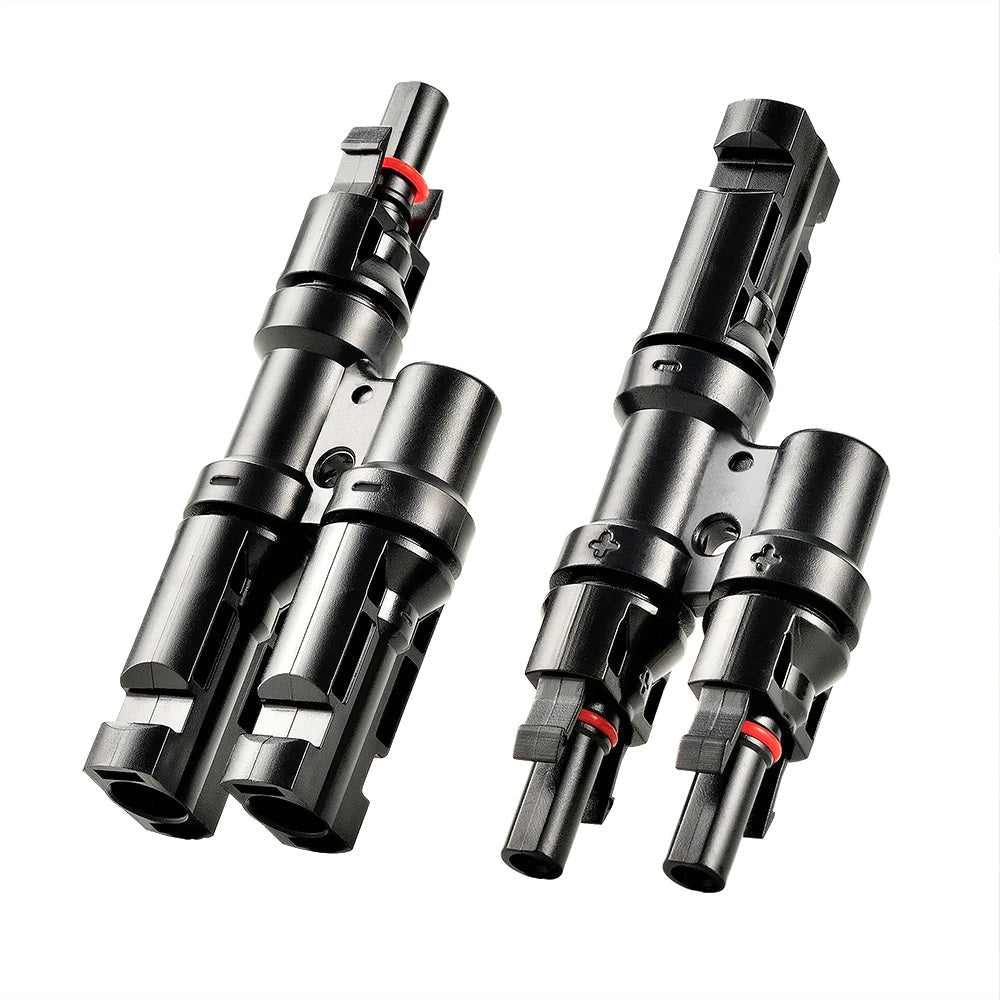 Rich Solar Y Branch Parallel Connectors 2 to 1 Slant Two Terminal Head
