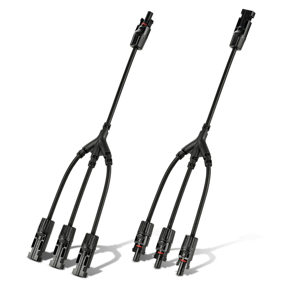 Rich Solar Y Solar Panel Parallel Connector 3 to 1 Slant View