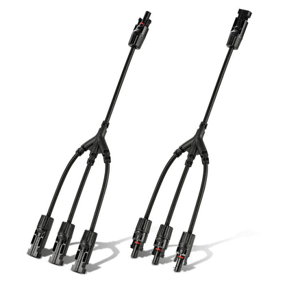 Rich Solar Y Solar Panel Parallel Connector 3 to 1 Slant View