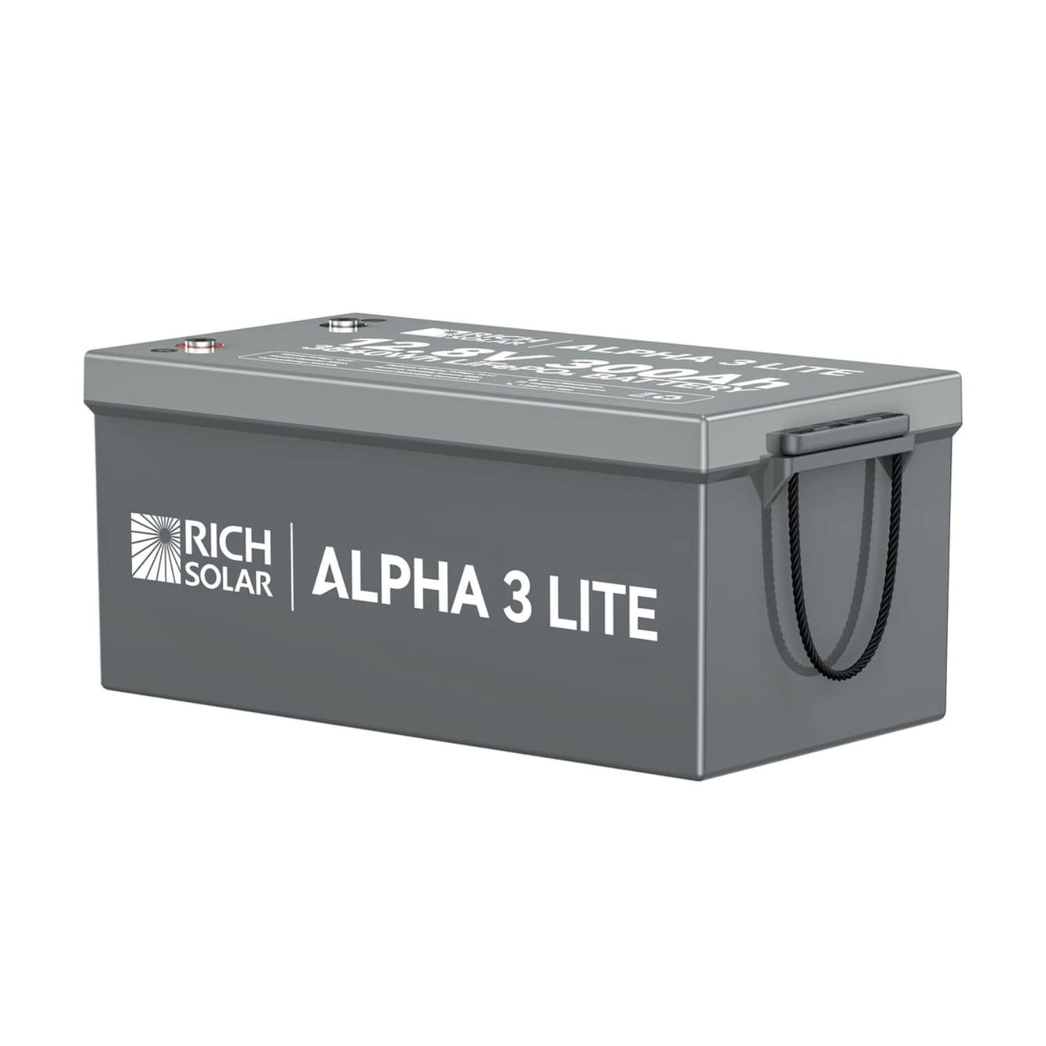 Rich Solar ALPHA 3 LITE Left View showing the handle