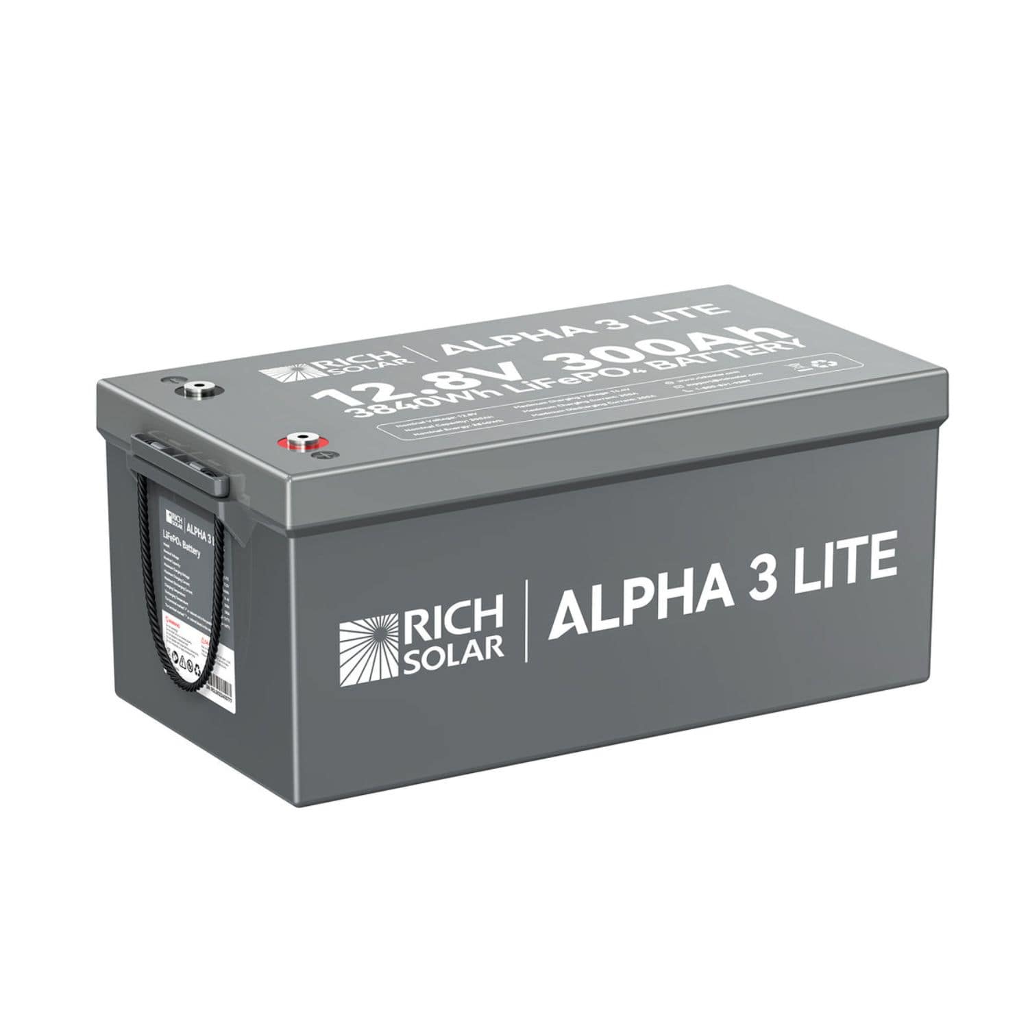 Rich Solar ALPHA 3 LITE Right View showing the handle