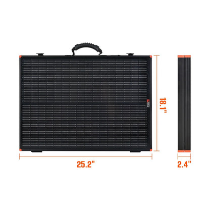 Rich Solar MEGA 100 Watt Briefcase Portable Solar Charging Kit dimension