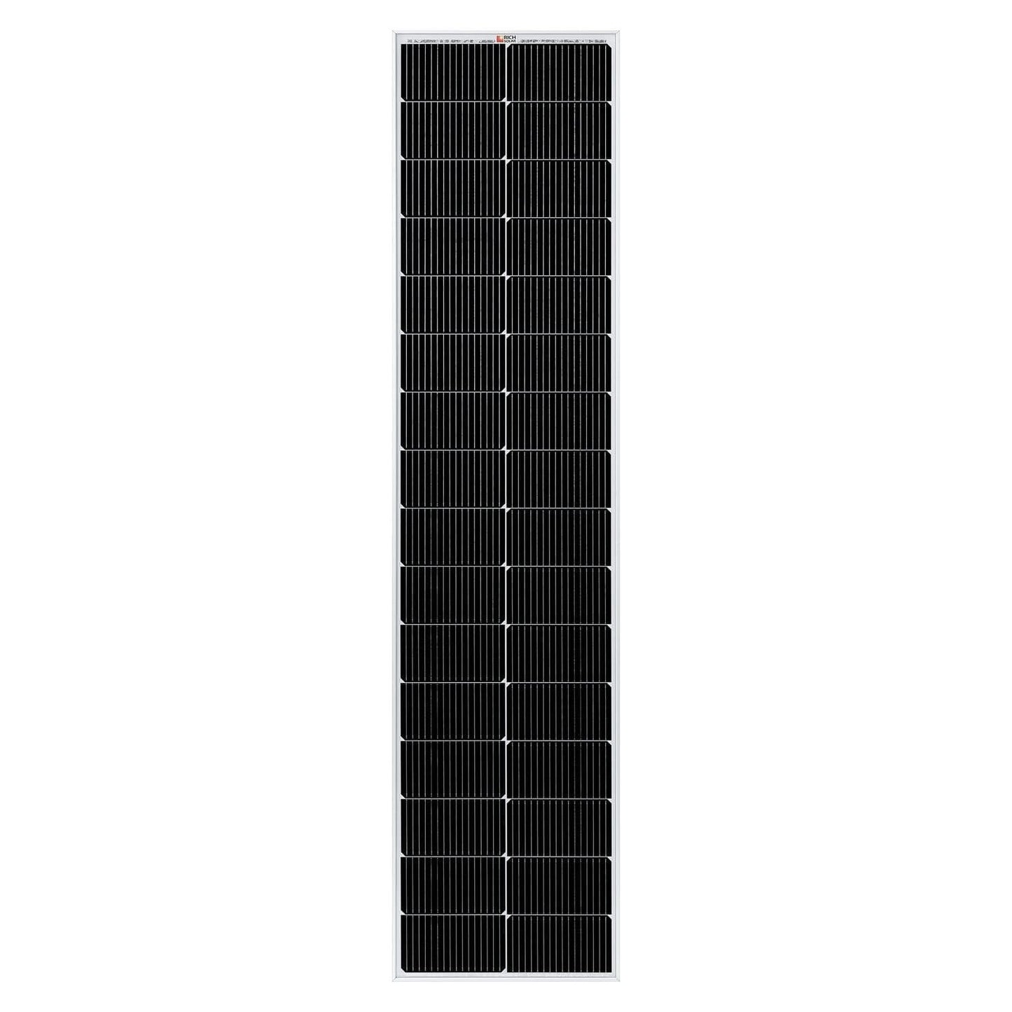 Rich Solar MEGA 130 Watt Slim Solar Panel front view 