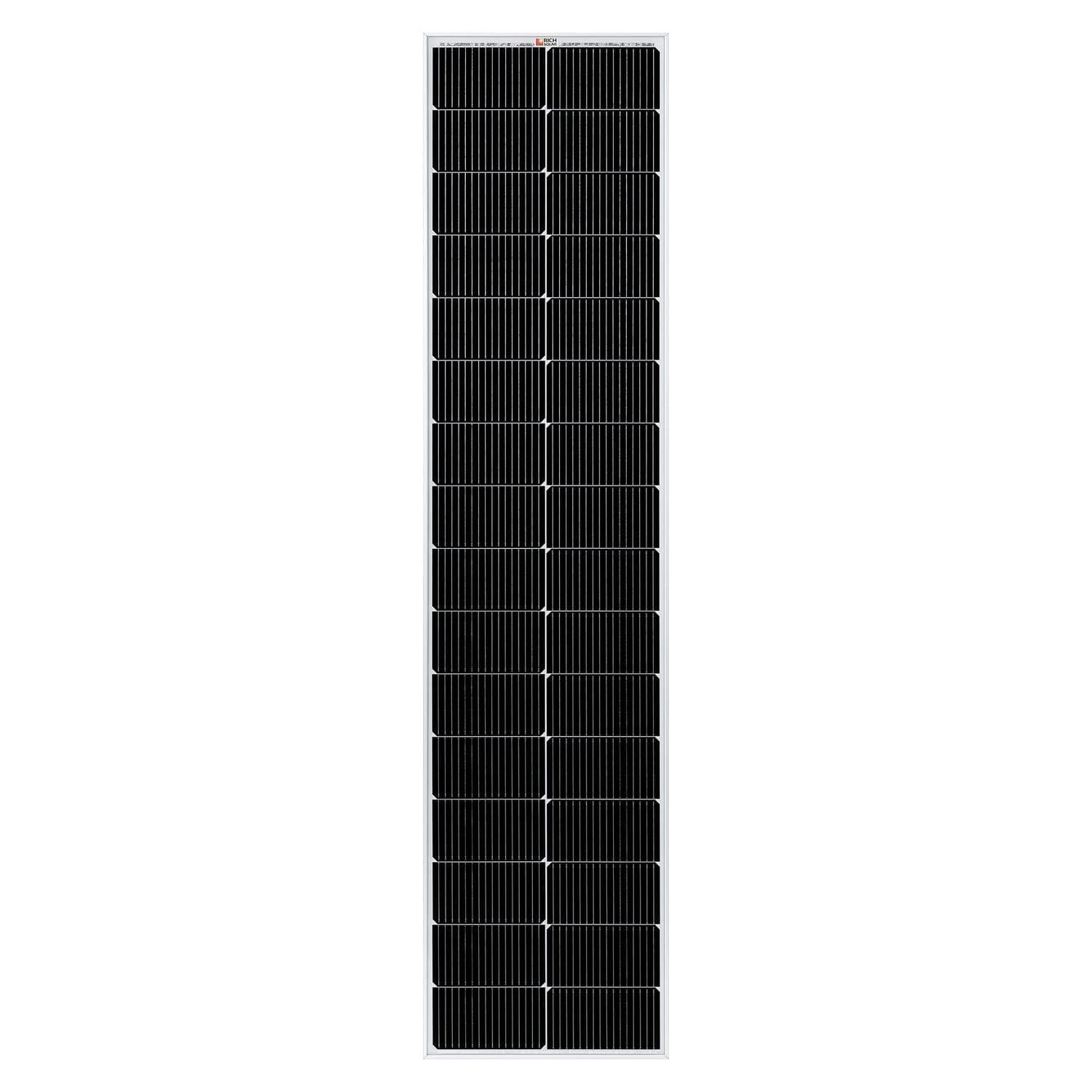Rich Solar MEGA 130 Watt Slim Solar Panel front view 