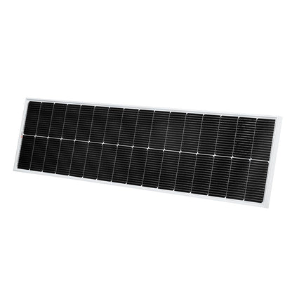 Rich Solar MEGA 130 Watt Slim Solar Panel front view in a horizontal position