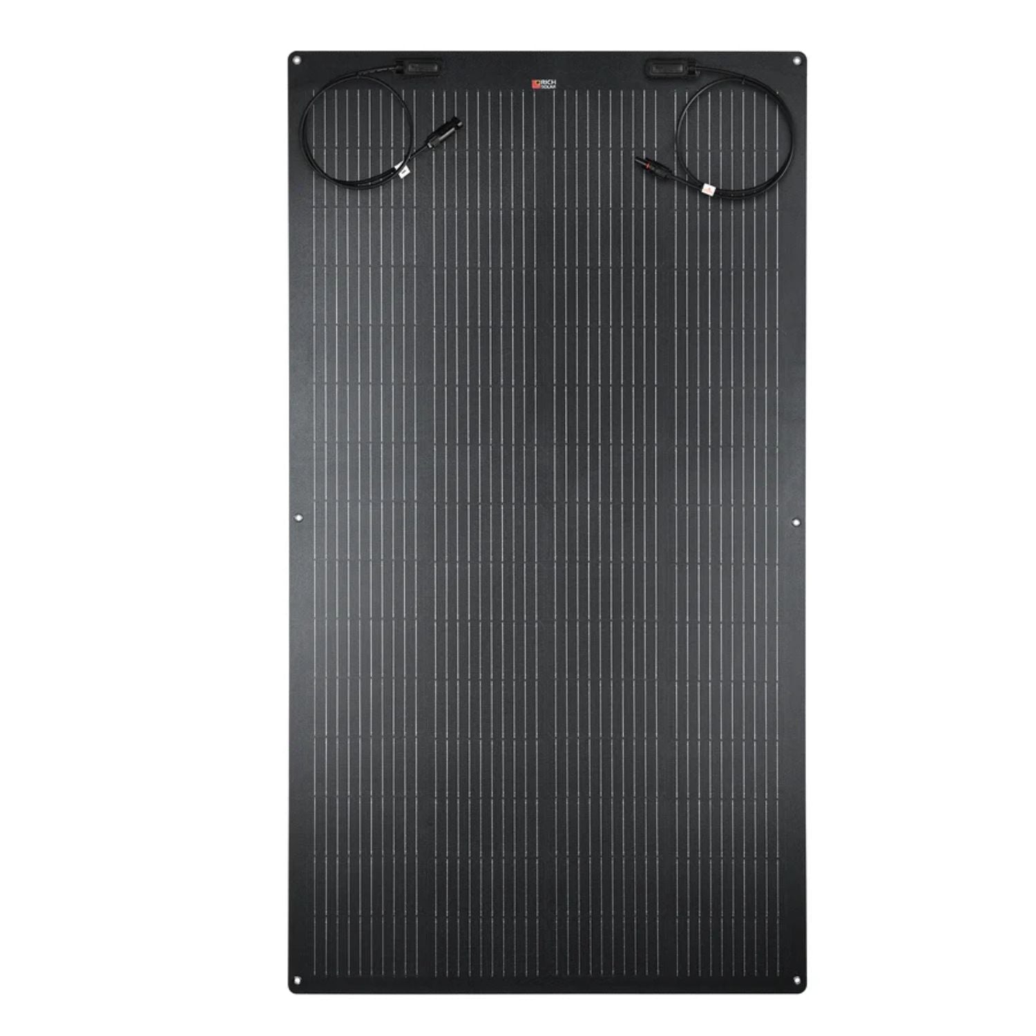 Rich Solar MEGA 200 FLEX PRO Solar Panel with cables on a white background