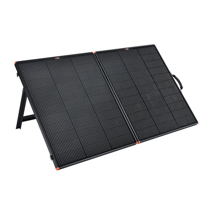 Rich Solar MEGA 200 Watt Briefcase Portable Solar Charging Kit left view 