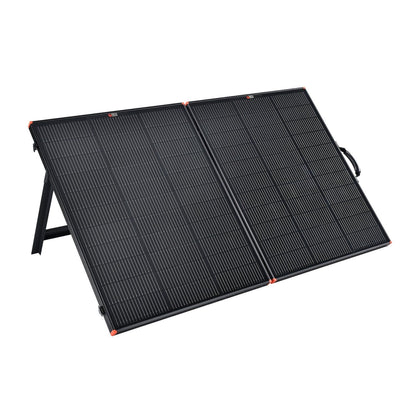 Rich Solar Mega 200W Portable Solar Panel Briefcase Front View Open Right Side