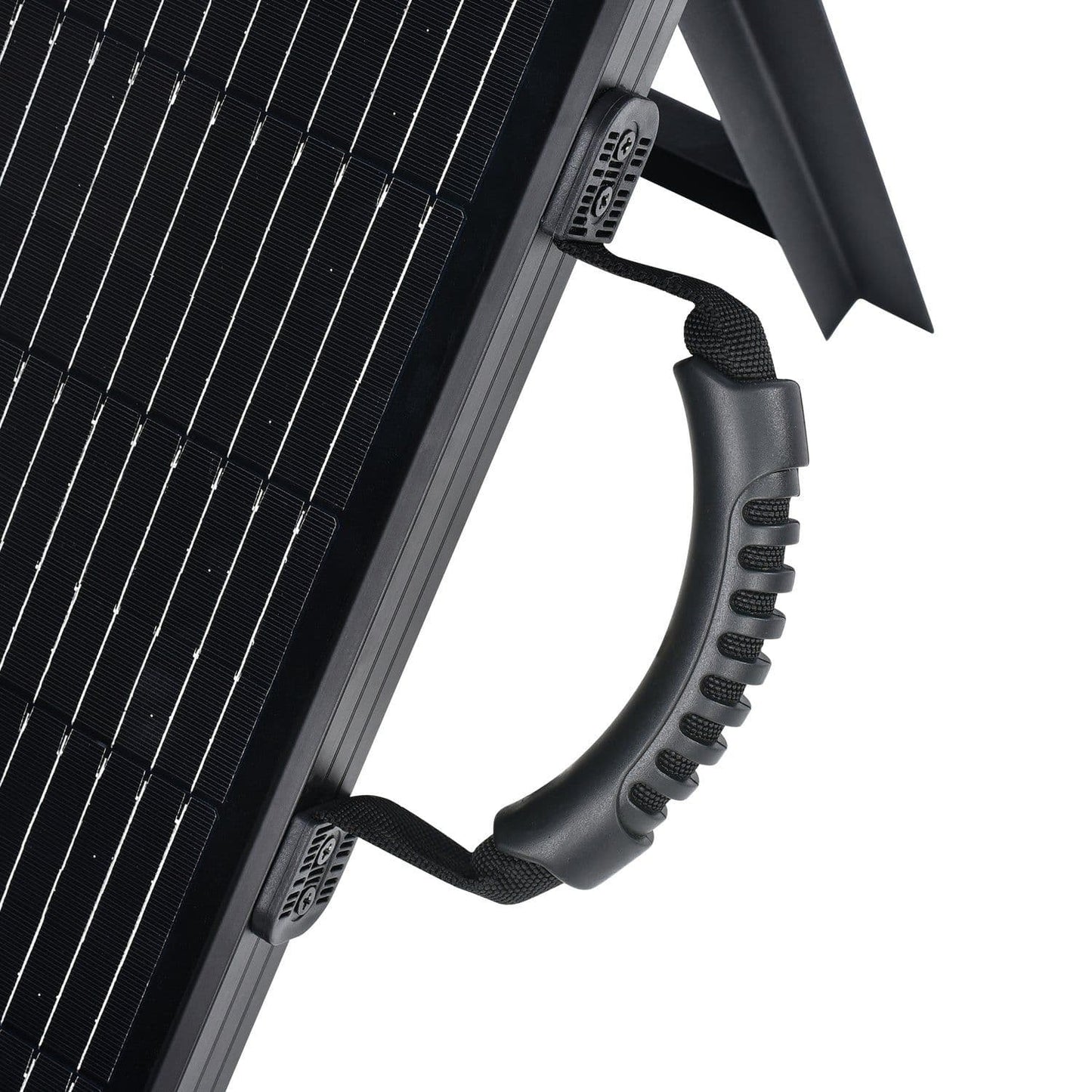 Rich Solar Mega 200W Portable Solar Panel Briefcase Handle Close up