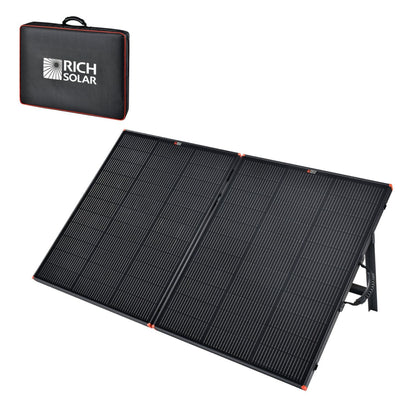 Rich Solar Mega 200W Portable Solar Panel Briefcase with bag