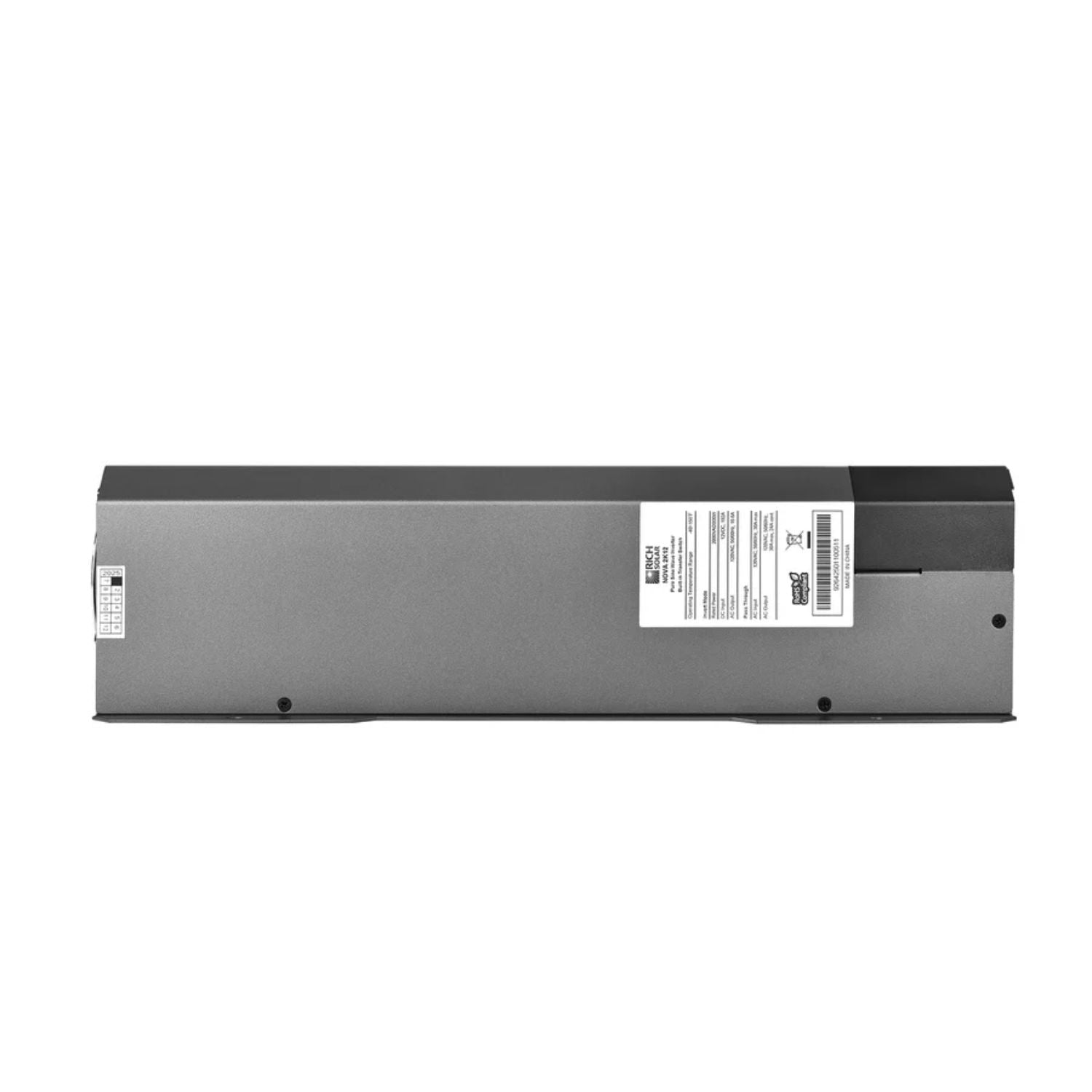 Rich Solar NOVA 2K12 Inverter left side view