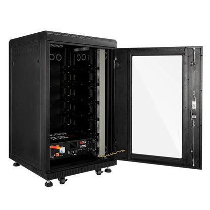 Solar ALPHA 5 PRO 51.2V with open door server rack