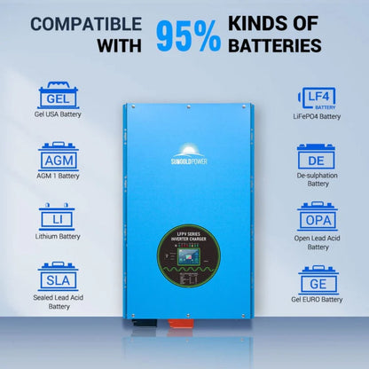 SunGold Power 18KW 48V Split Phase Inverter compatible with 95% kinds of batteries