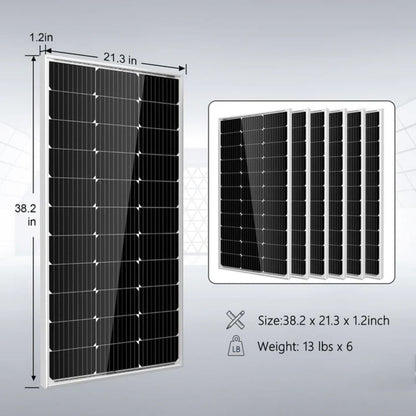 SunGold Power 3000W Inverter 12VDC Off Grid Solar Kit Solar Panel Dimensions