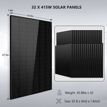 SunGold Power 32 x 415w Solar Panels