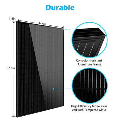 SunGold Power 415W Mono Black Solar Dimensions