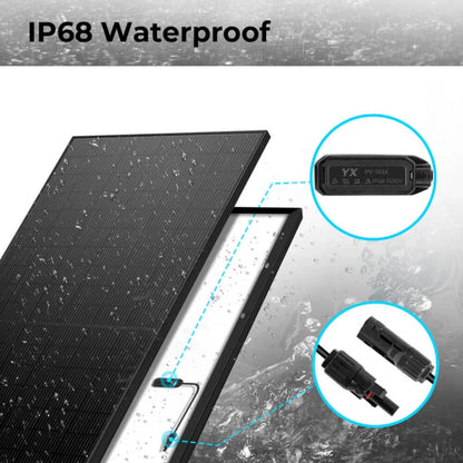 SunGold Power 500W Mono Black Perc Solar Panel Full Pallet IP68 Waterproof