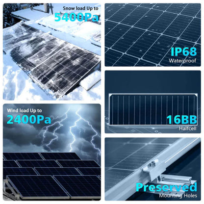 SunGold Power 560 Watt Bifacial PERC Solar Panel load up in any weather