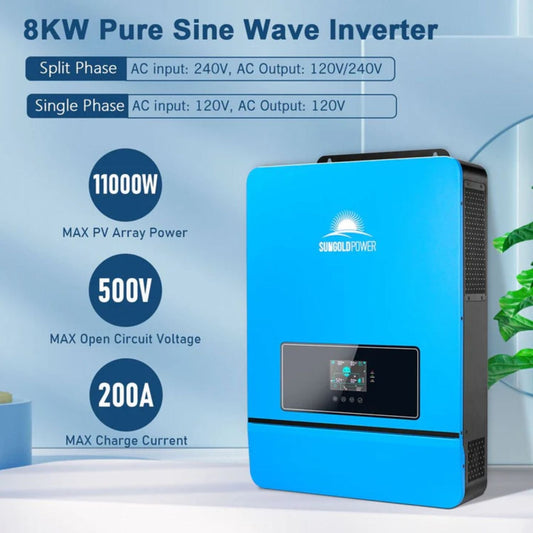 SunGold Power 8KW 48V Split Phase Solar Inverter Specifications