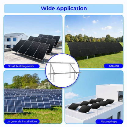 SunGold Power Modular & Expandable Ground Mount Brackets - Wide Application