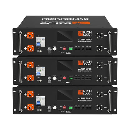 Three Rich Solar ALPHA 5 PRO 51.2V