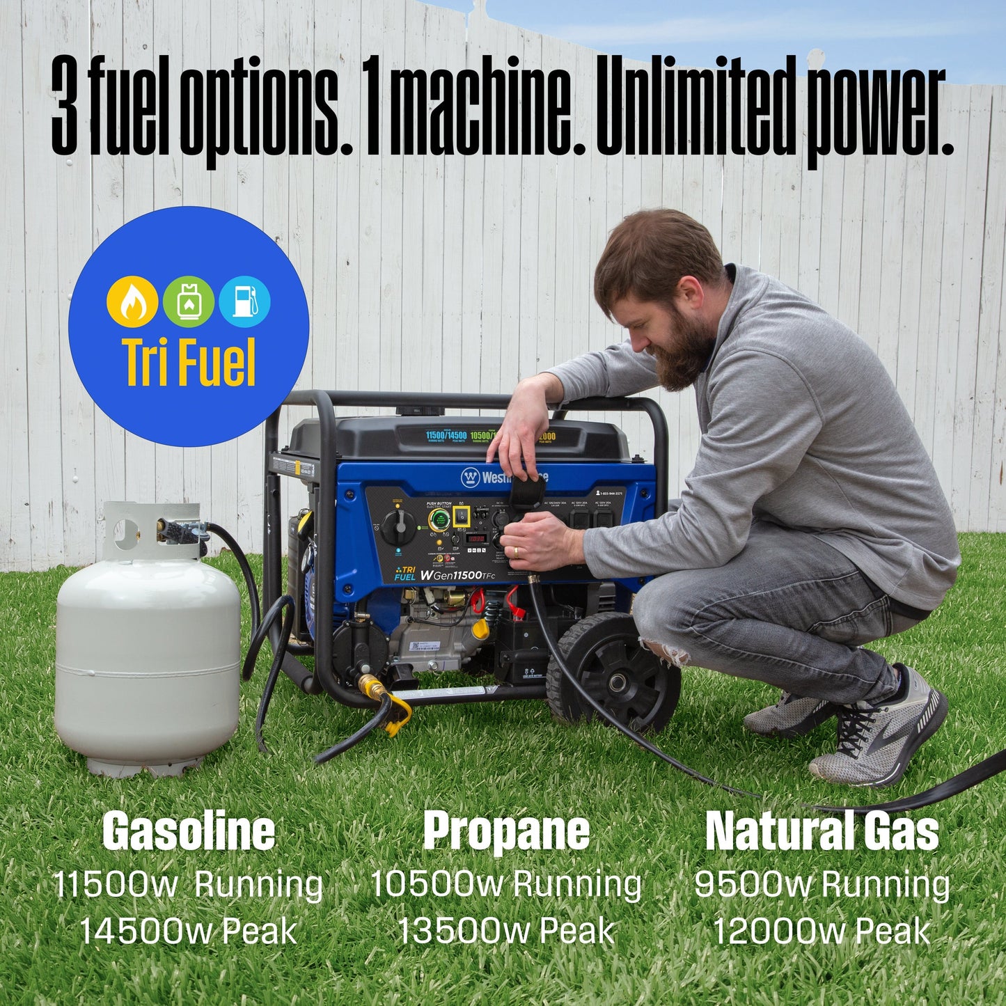 WGen11500TFc - Tri-Fuel with CO Sensor