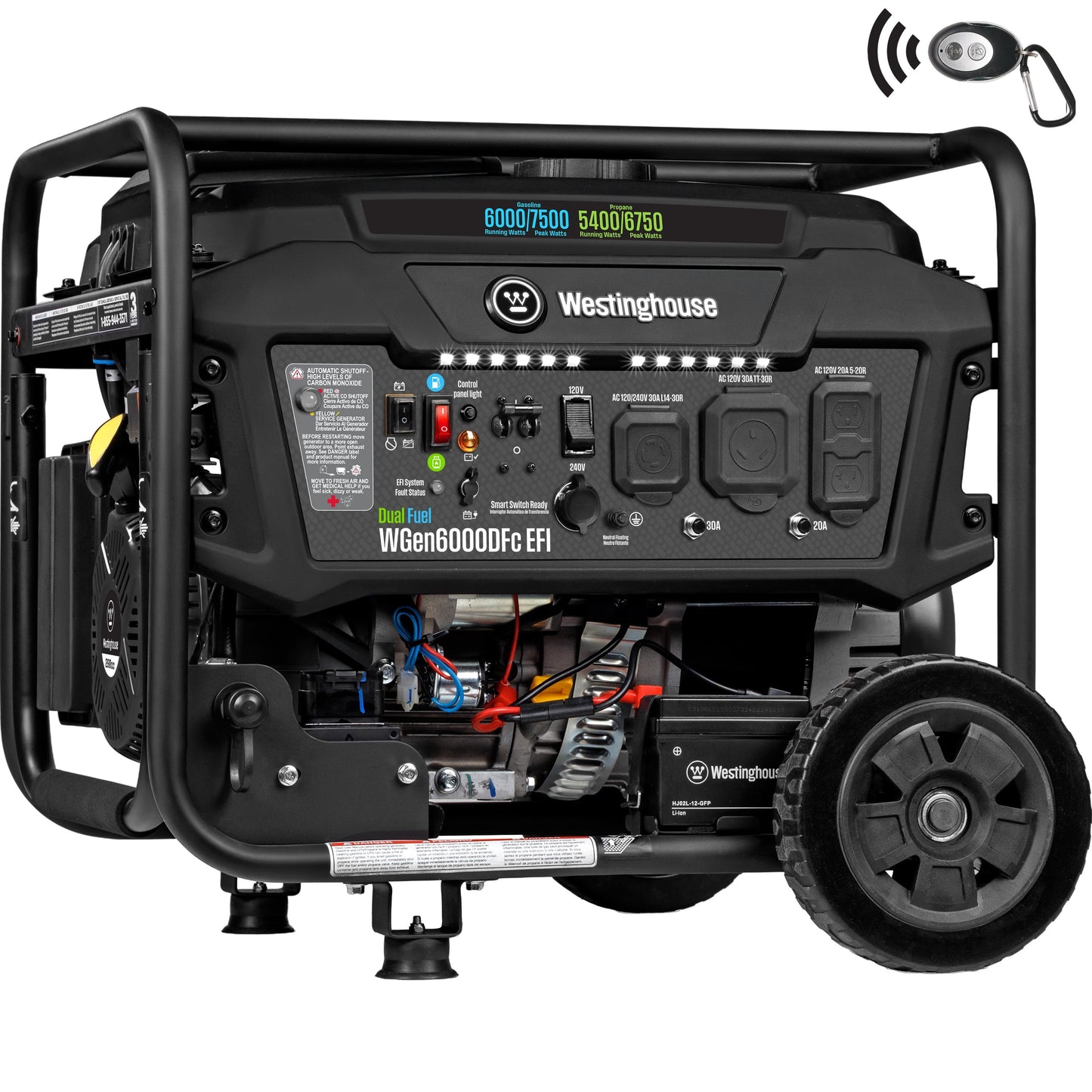 WGen6000DFc EFI - Dual Fuel with CO Sensor