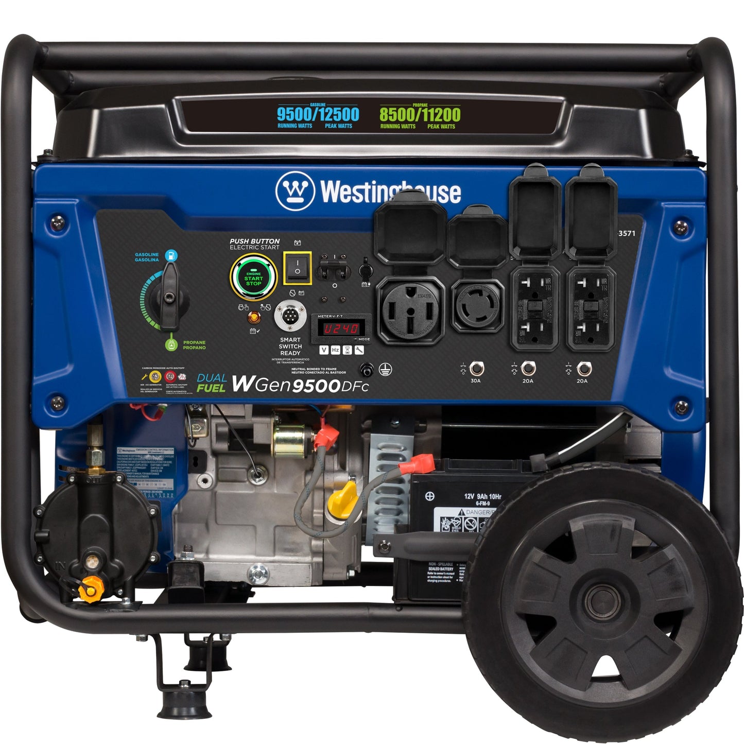 WGen9500DFc - Dual Fuel with CO Sensor