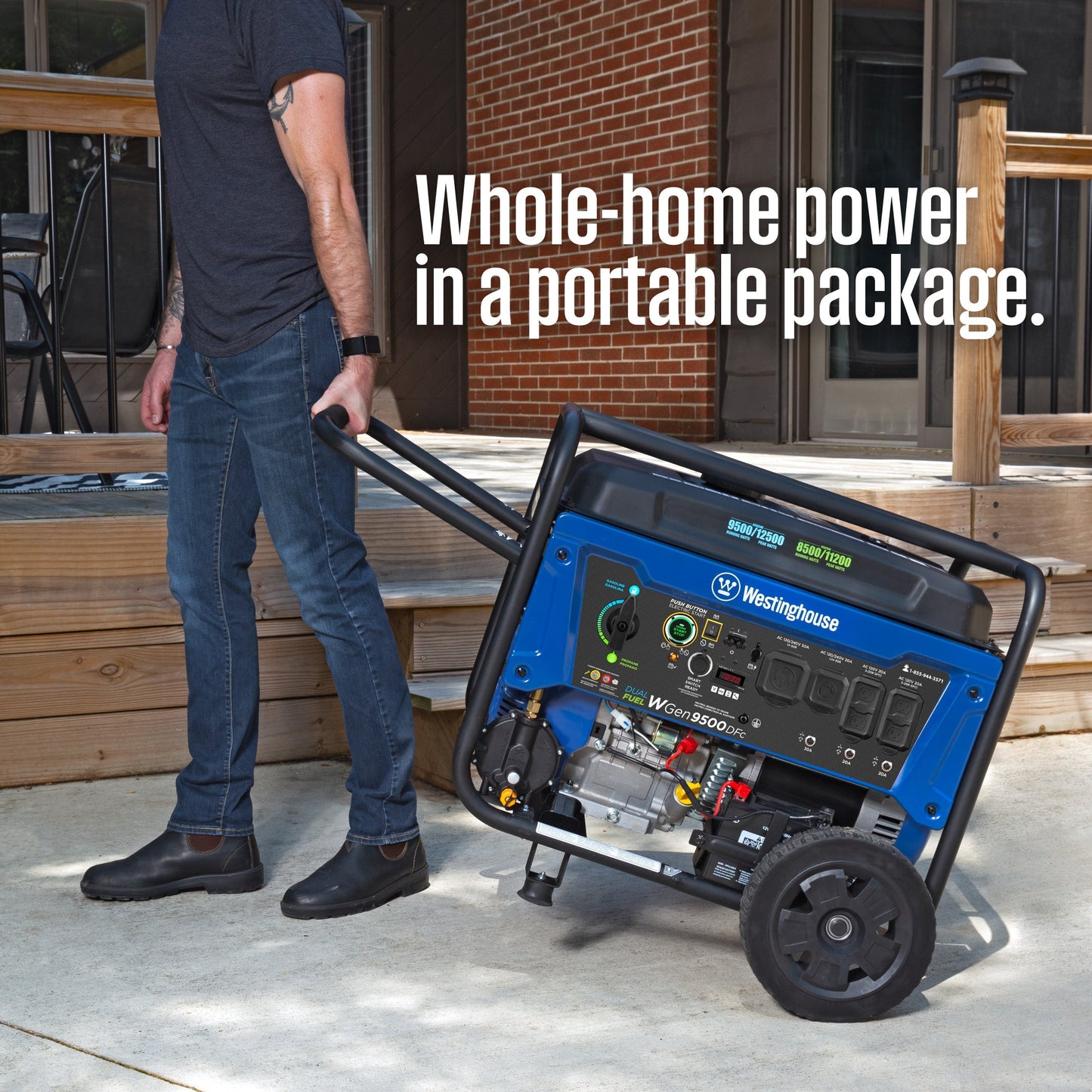 WGen9500DFc - Dual Fuel with CO Sensor