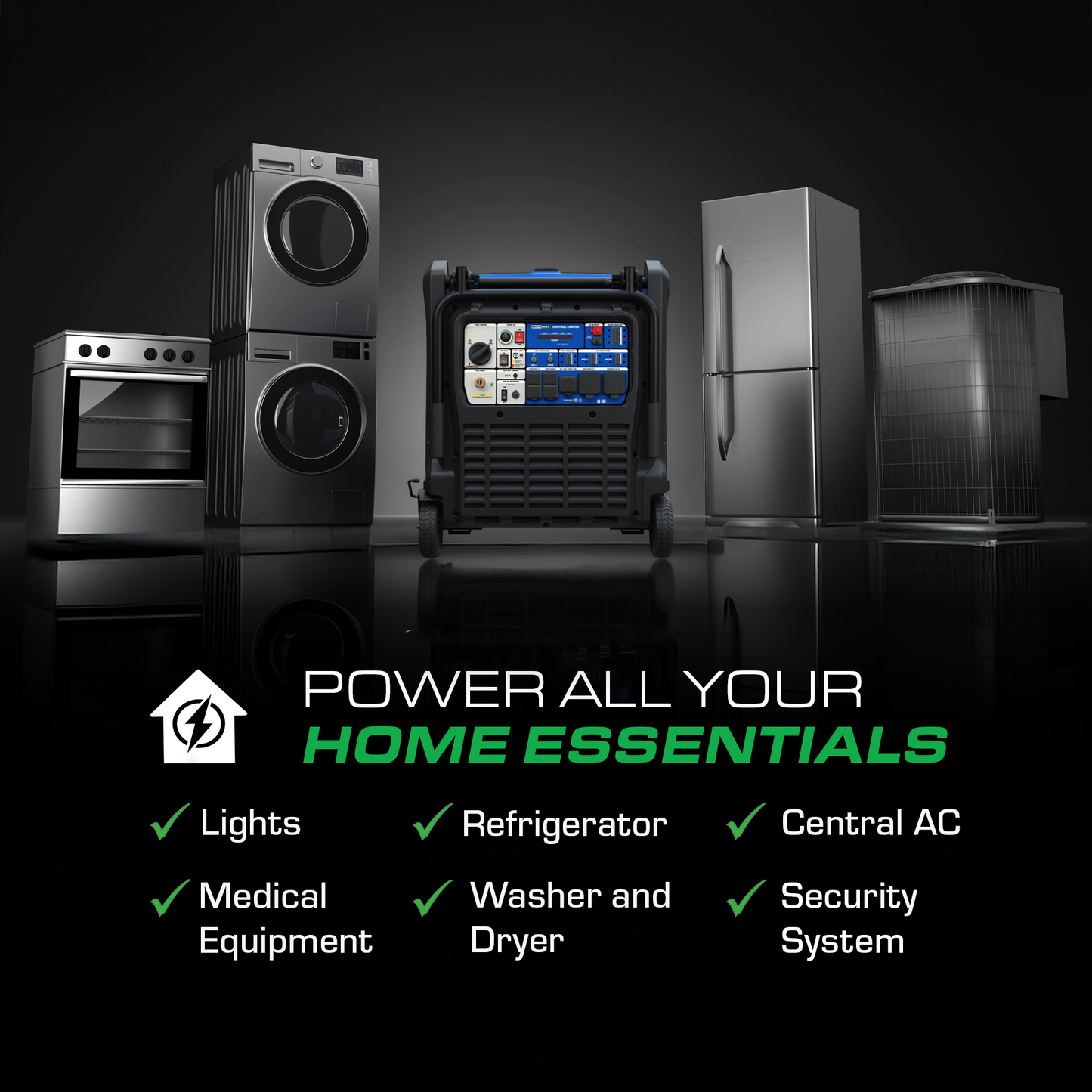 DuroMax XP28000iH 28,000 Watt Dual Fuel Portable Inverter Generator w/ CO Alert