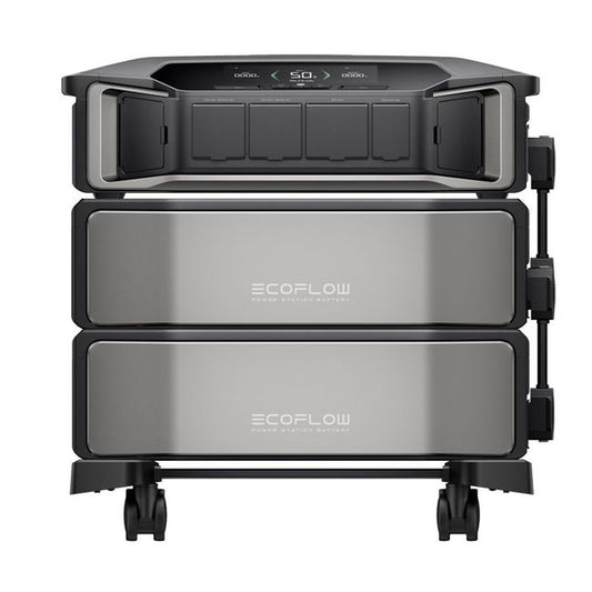 Ecoflow Delta Pro Ultra Powerstation with 2x Expansion Batteries - 12,288 Watt Hours - Includes Ecoflow 400W Foldable Solar Panel