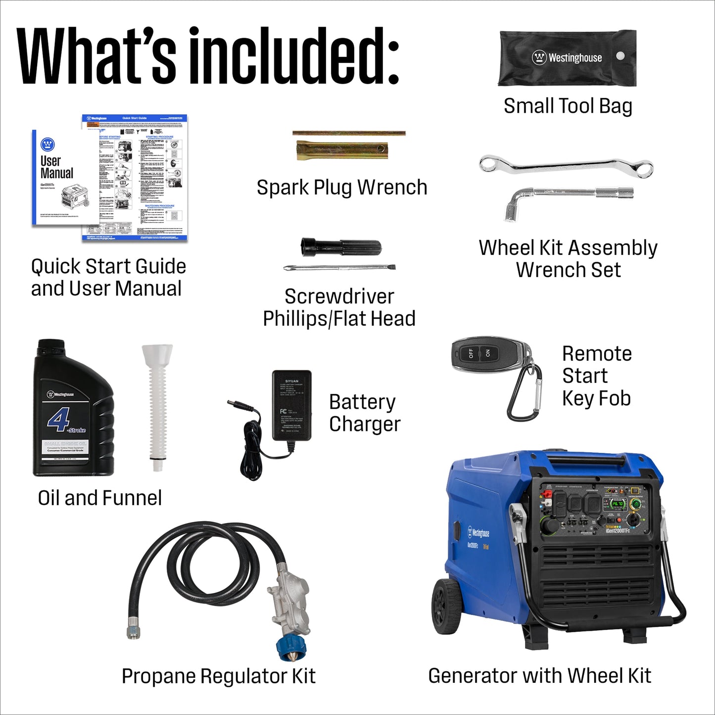 iGen12000TFc Inverter Generator - Tri-Fuel with CO Sensor