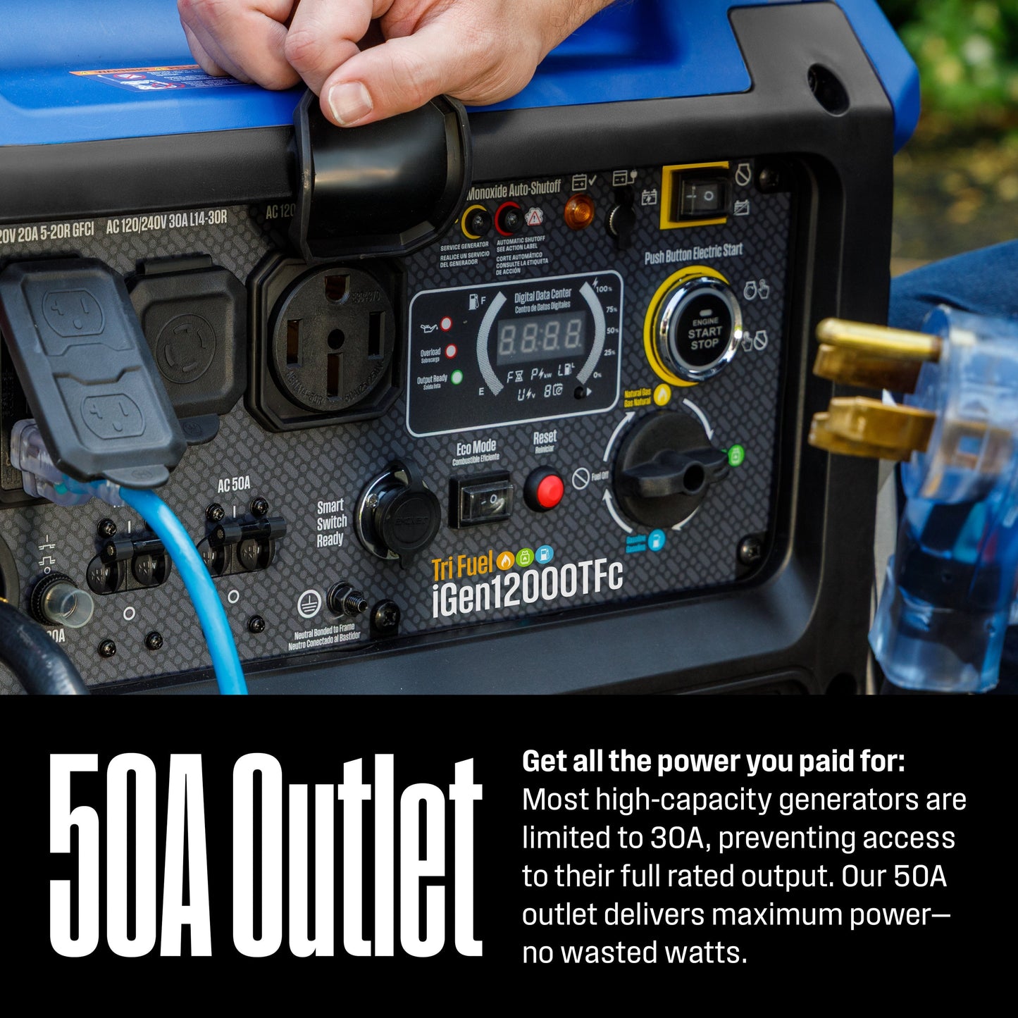 iGen12000TFc Inverter Generator - Tri-Fuel with CO Sensor