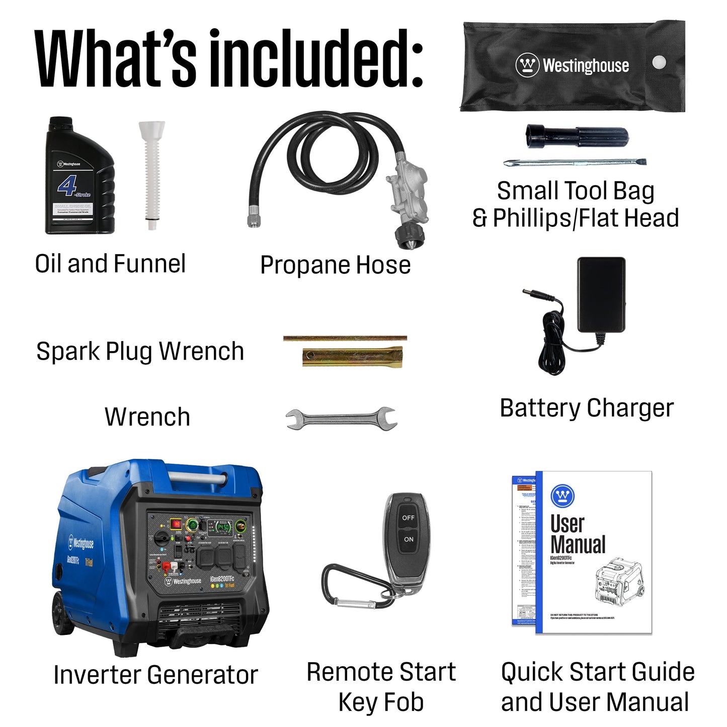 iGen8200TFc Inverter Generator - Tri-Fuel with CO Sensor